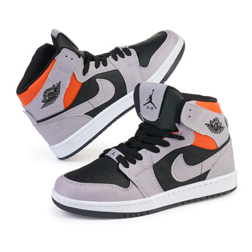 Air Jordan 1 Retro High Negru/Gri/Portocaliu
