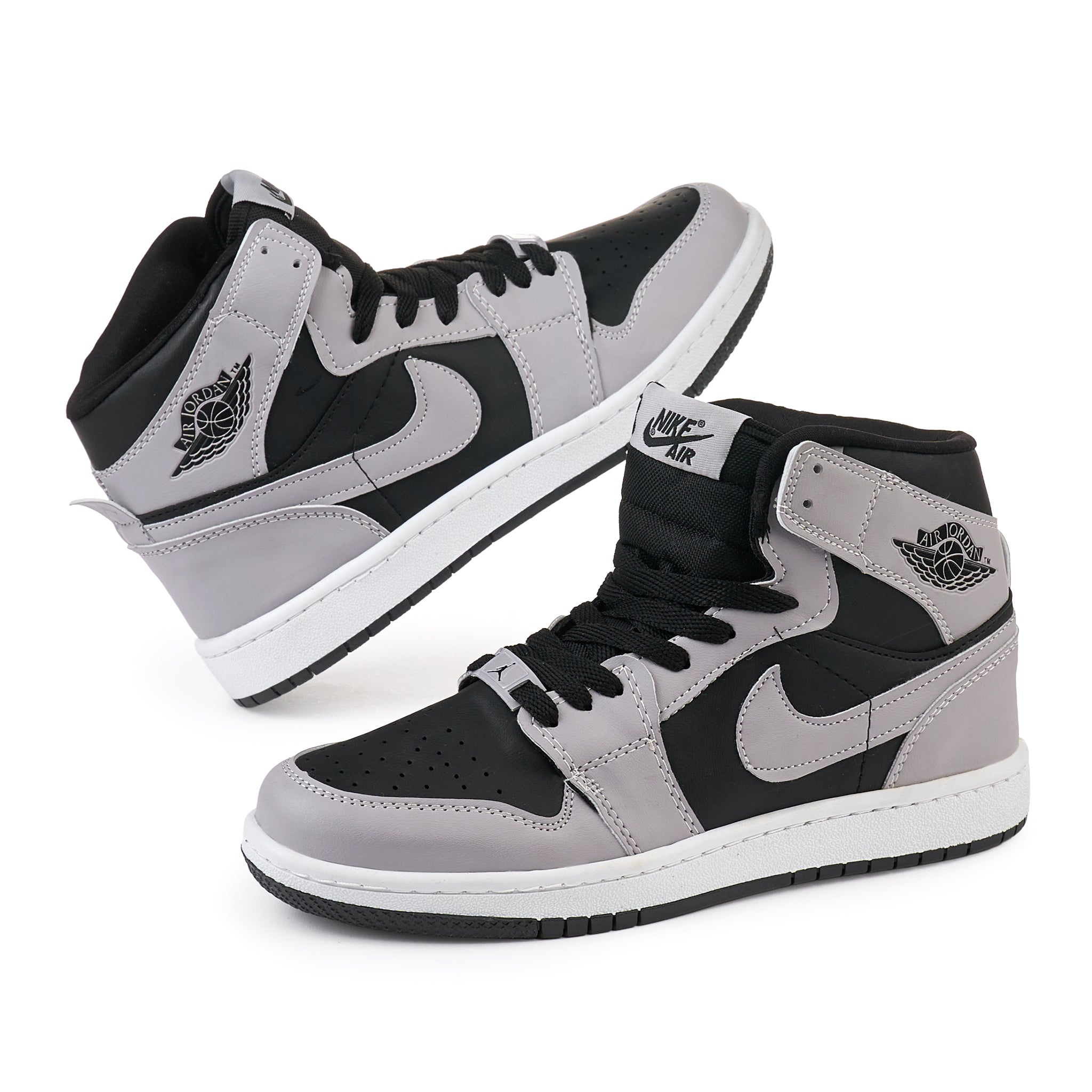 Air Jordan 1 Retro High Negru/Gri