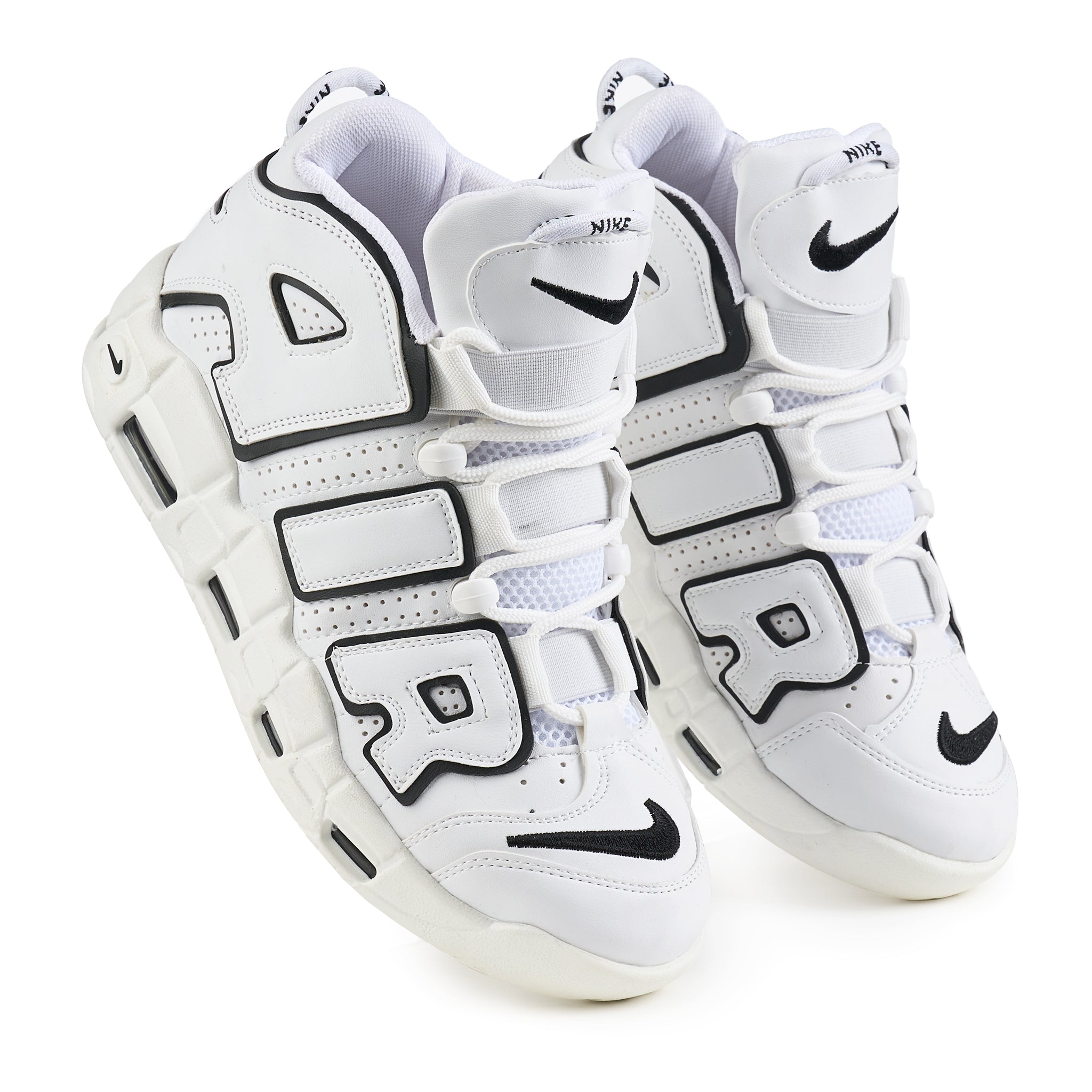 Air More Uptempo Alb/Negru C