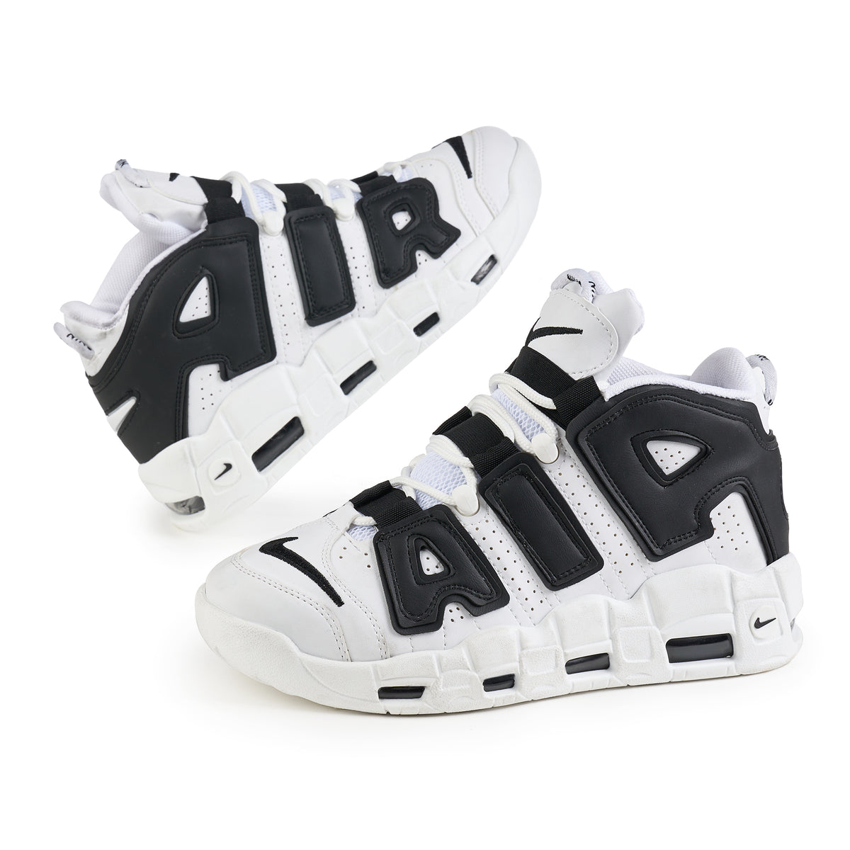 Air More Uptempo Alb/Negru